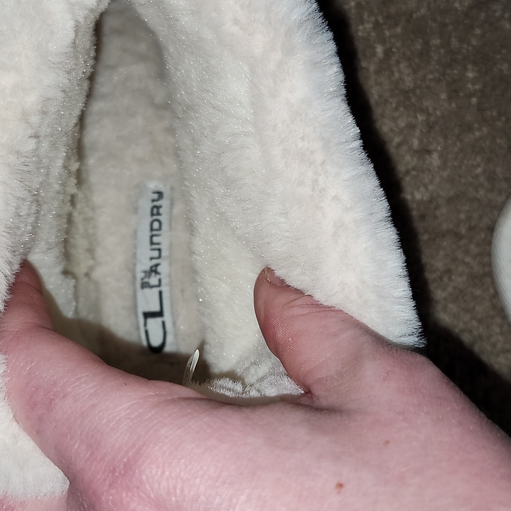 CHINESE LAUNDRY Tan Seude and Lamb's Wool Slip On Boots, NWOT, Size 10M - Picture 5 of 6
